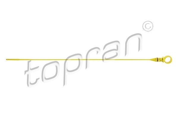 Oil level dipstick TOPRAN with seal, yellow, Plastic - 305 036