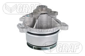 PA1435 GRAF Water pumps FORD USA with seal ring, Mechanical, Metal, for v-ribbed belt use