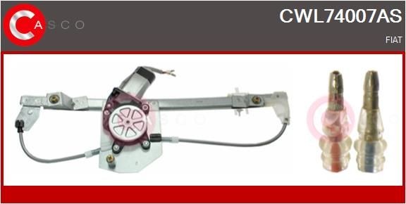 Window regulator repair kit CASCO Right Front, Operating Mode: Electric - CWL74007AS