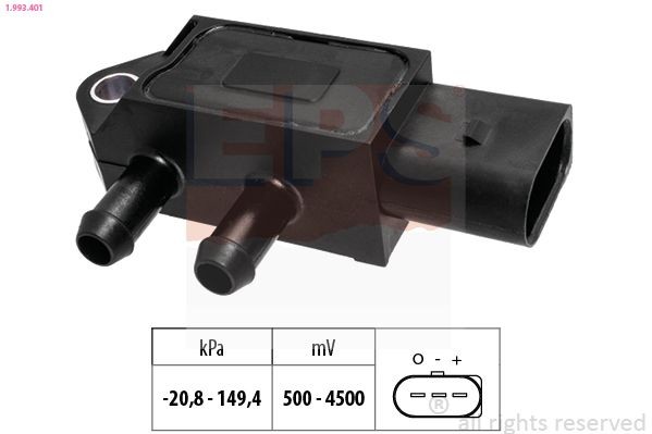 Facet 10.3401 EPS 1.993.401 Air Pressure Sensor, height adaptation 03N 906 051C