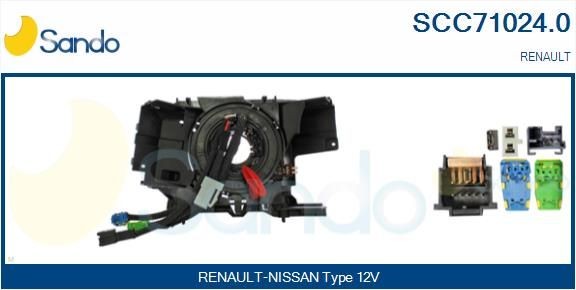 Steering column switch SANDO with airbag clock spring - SCC71024.0