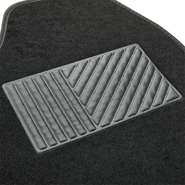 215A0987 RIDEX Fußmatten Textil, vorne und hinten, Menge: 4, schwarz,  Universelle passform, 65*44, 44*43,5