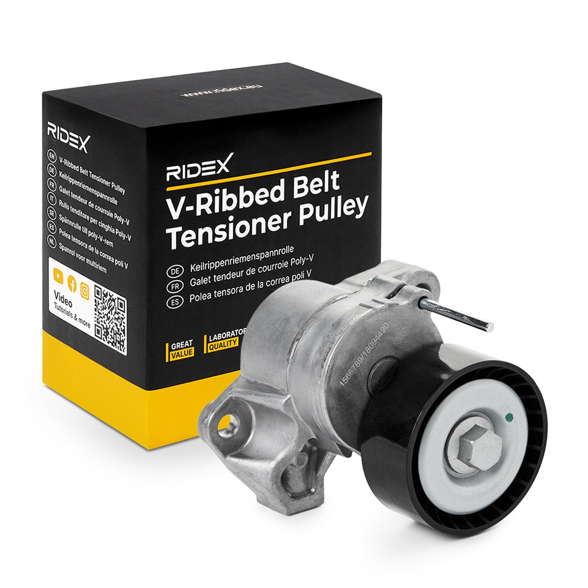Great value for money - RIDEX Tensioner pulley 310T0614