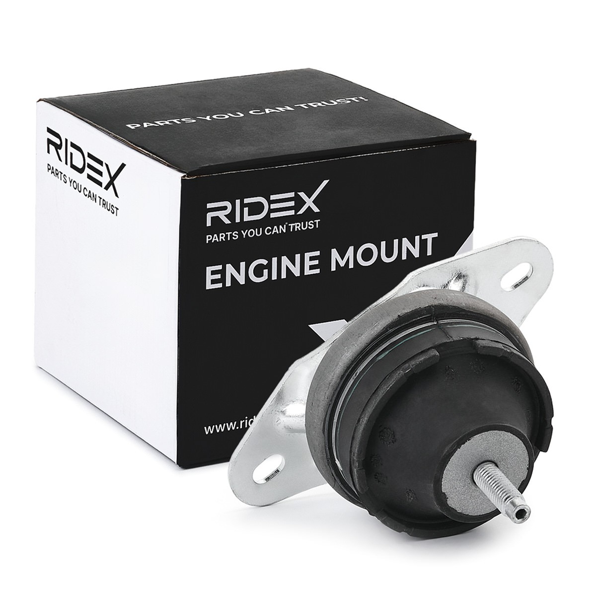 RIDEX 247E0891 Engine mount Right, Rubber-Metal Mount, M10 x 1,5, Ø: 93,0 mm