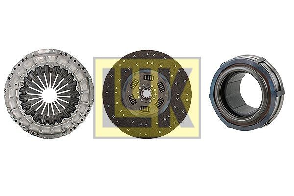 LuK with clutch release bearing, 395mm Ø: 395mm Clutch replacement kit 640 3114 00 buy