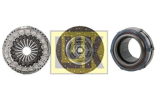 LuK with clutch release bearing, 395mm Ø: 395mm Clutch replacement kit 640 3122 00 buy