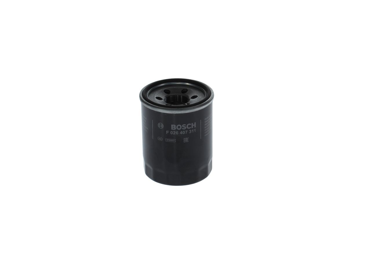 F026407311 Oil filter P 7311 BOSCH M 26 x 1,5, with one anti-return valve, Spin-on Filter