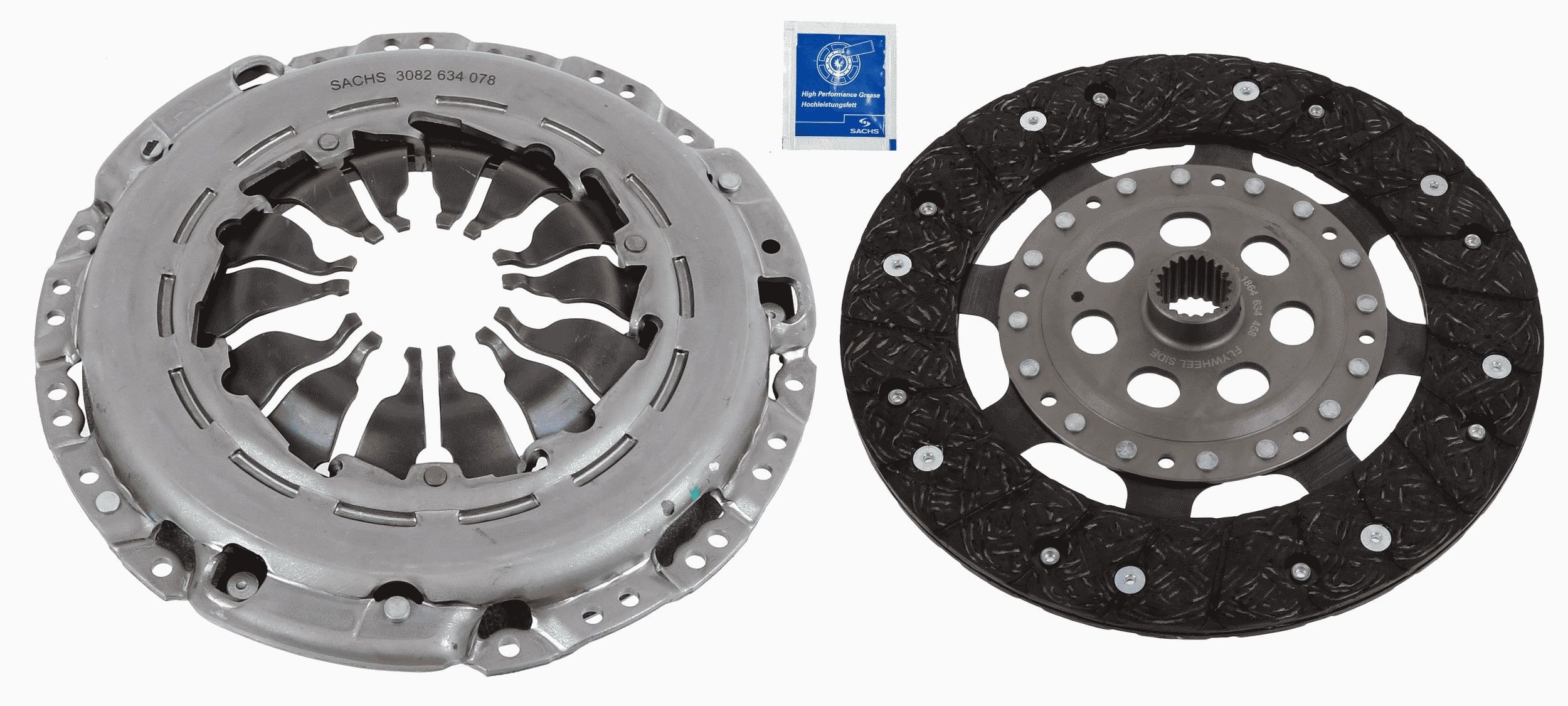 SACHS without clutch release bearing, 230mm Ø: 230mm Clutch replacement kit 3000 951 607 buy