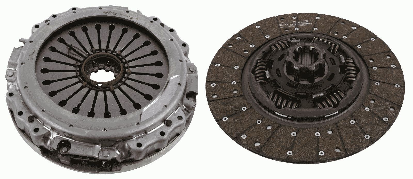 SACHS 3400 700 677 Clutch kit without clutch release bearing, 400mm