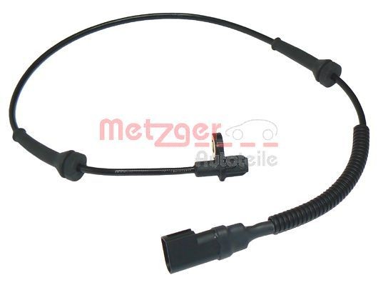 METZGER Rear Axle, 2-pin connector, 600mm Number of pins: 2-pin connector Sensor, wheel speed 0900301 buy
