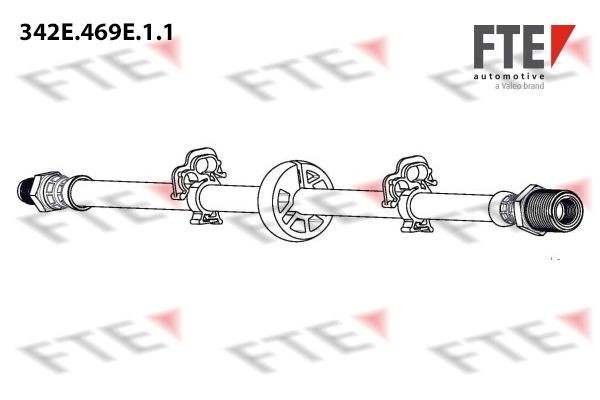 FTE 342 mm, M10x1 Length: 342mm, Internal Thread: M10x1mm, External Thread: 1 x M10x1 - 1 x M16xmm Brake line 342E.469E.1.1 buy