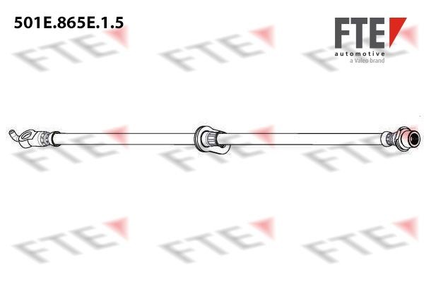 FTE 501 mm, M10x1, 10 mm Length: 501mm, Thread Size 2: Banjo Fitting, Internal Thread: M10x1mm Brake line 501E.865E.1.5 buy