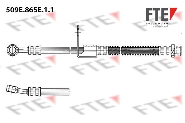 FTE 509 mm, M10x1, 10 mm Length: 509mm, Internal Thread: M10x1mm Brake line 509E.865E.1.1 buy