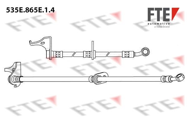Honda INSIGHT Pipes and hoses parts - Brake hose FTE 535E.865E.1.4