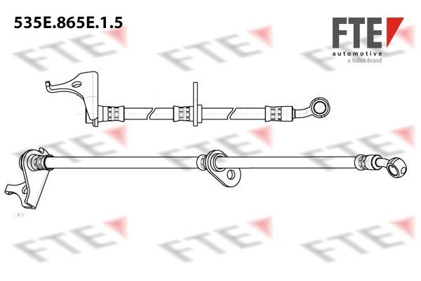 FTE 535 mm, M10x1 Length: 535mm, Internal Thread: M10x1mm Brake line 535E.865E.1.5 buy