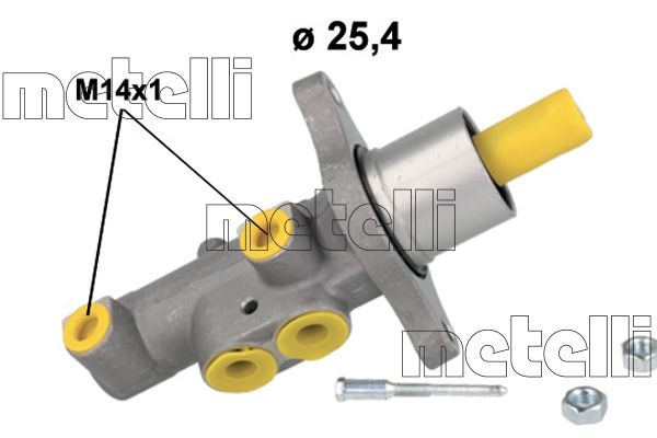 METELLI 05-1185 Master cylinder FORD C-MAX 2009 in original quality