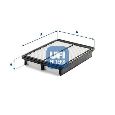 UFI 37mm, 187mm, 244mm, Filter Insert Length: 244mm, Width: 187mm, Height: 37mm Engine air filter 30.C44.00 buy