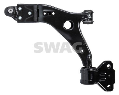 SWAG with holder, with bearing(s), with ball joint, Front Axle Left, Lower, Triangular Control Arm (CV), Control Arm, Sheet Steel, Cone Size: 21 mm Cone Size: 21mm Control arm 33 10 4322 buy