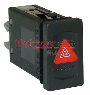 Original METZGER Switch, hazard light 0916012 for VW GOLF