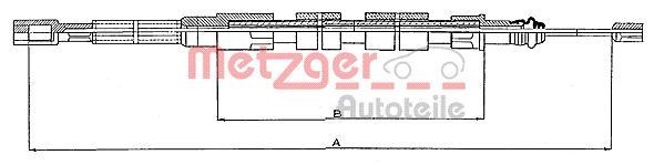 METZGER Emergency brake rear and front VW Transporter T3 Platform/Chassis new 10.739
