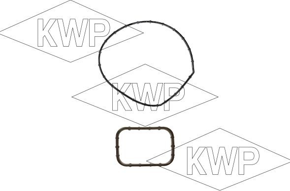 KWP with seal, without lid, non-switchable water pump, Metal, Water Pump Pulley Ø: 106 mm, for v-ribbed belt use Water pumps 101415-8 buy