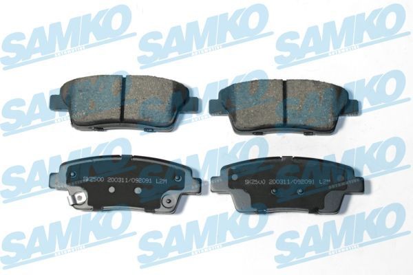 22338 SAMKO Height: 43,2mm, Width: 116,8mm, Thickness: 15,7mm Brake pads 5SP2091 buy