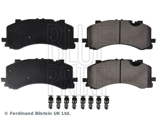 BLUE PRINT ADBP420082 Brake pad set Front Axle, prepared for wear indicator, with staples