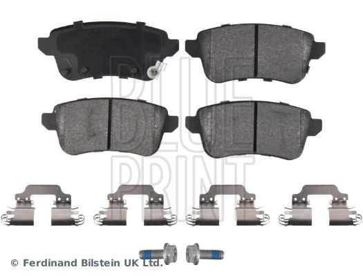 22104 BLUE PRINT Rear Axle, with acoustic wear warning, with anti-squeak plate, with brake caliper screws, with fastening material Width: 46mm, Thickness 1: 16mm Brake pads ADBP420085 buy