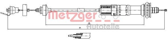 METZGER 11.3029 Clutch Cable 9646323580