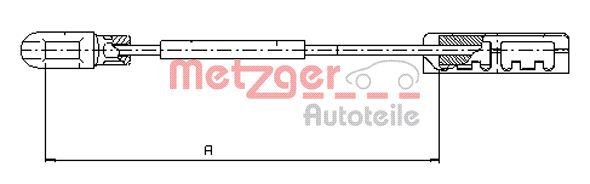 316159358 METZGER 115935 Parking brake cable Opel Vectra B Estate 1.8 i 16V 116 hp Petrol 1996 price