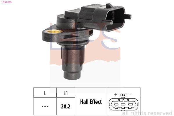 Camshaft position sensor EPS 1.953.695 - Kia STINGER Ignition system spare parts order