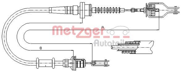 METZGER 18.0071 Clutch Cable 307705F200