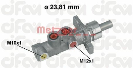 METZGER Piston Ø: 22 mm, CIFAM, Aluminium Master cylinder 202-358 buy