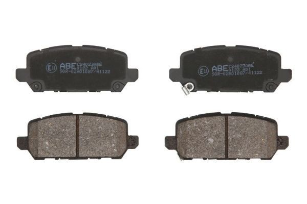 ABE Rear Axle, with integrated wear sensor, with acoustic wear warning Height 2: 46mm, Height: 46mm, Width 2 [mm]: 117mm, Width: 117mm, Thickness 1: 17mm, Thickness 2: 17mm, Thickness: 17mm Brake pads C24023ABE buy