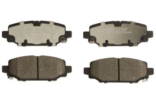 ABE Rear Axle, Low-Metallic, with acoustic wear warning, with accessories Height: 48mm, Width: 132,2mm, Thickness: 19mm Brake pads C2Y036ABE buy