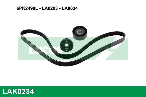 Great value for money - LUCAS V-Ribbed Belt Set LAK0234