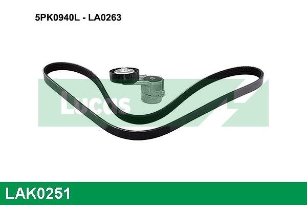 Great value for money - LUCAS V-Ribbed Belt Set LAK0251