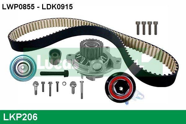 LUCAS LKP206 Timing belt deflection pulley 58 109 244