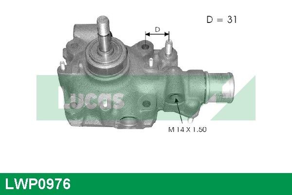 LUCAS LWP0976 Water pump 5001830275