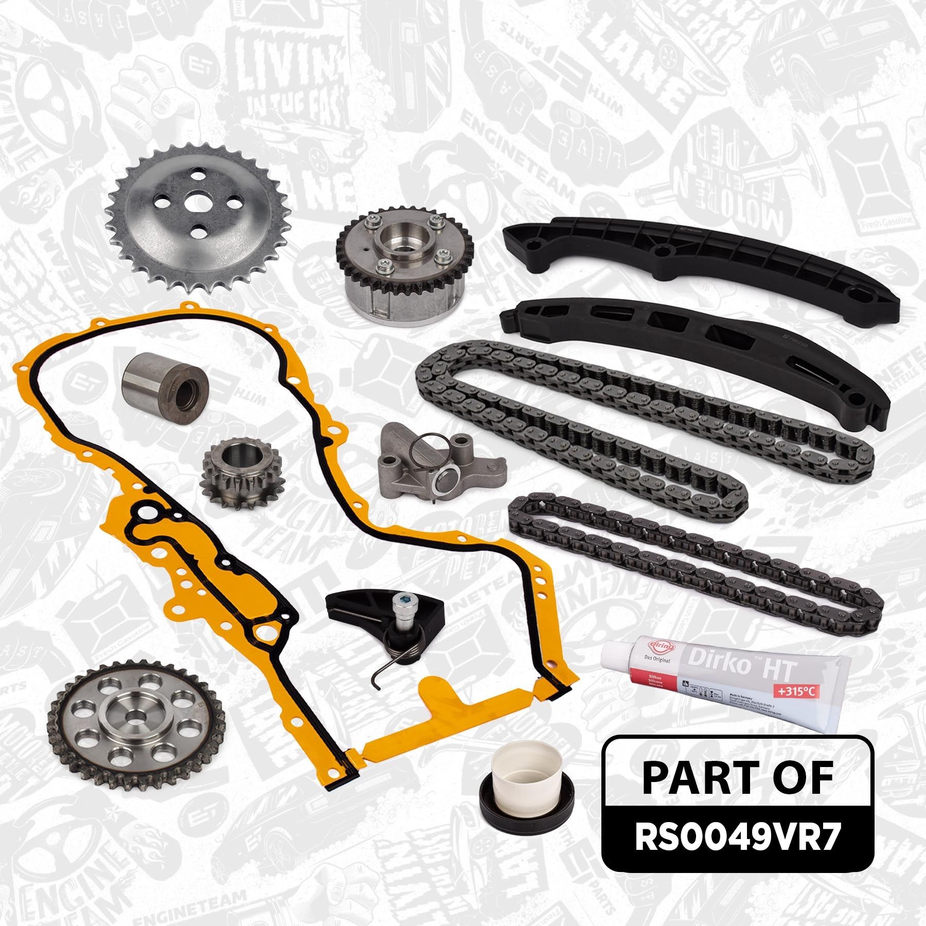 RS0049VR7 Timing chain set ET ENGINETEAM RS0049VR7 review and test