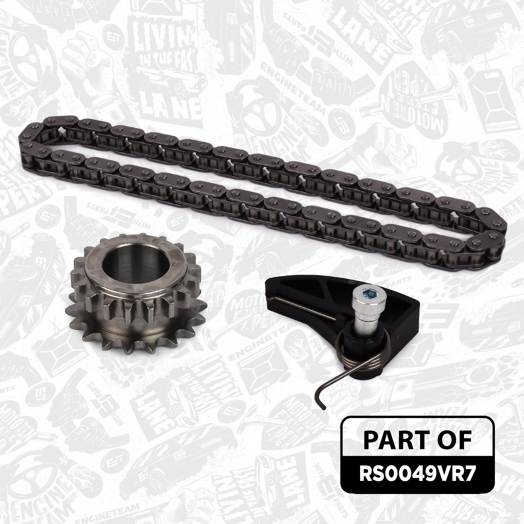 RS0049VR7 Timing chain kit RS0049VR7 ET ENGINETEAM with gaskets/seals, with oil pump chain, with gears, Silent Chain