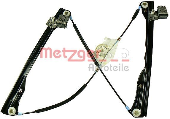 METZGER 2160015 Window regulator Left Front, Operating Mode: Electric, without electric motor