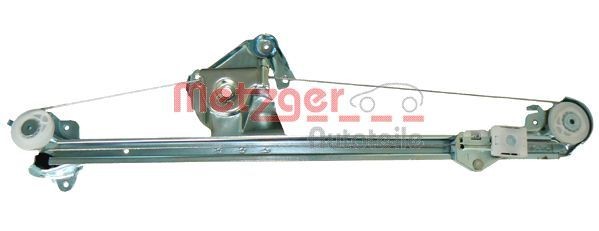 METZGER 2160023 Window regulator Left Rear, Operating Mode: Electric, without electric motor
