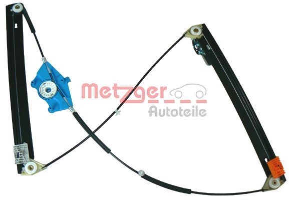 METZGER 2160055 Window regulator Right Front, Operating Mode: Electric, without electric motor