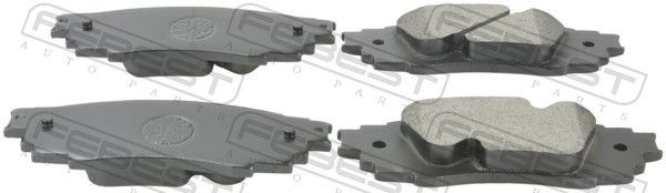FEBEST Rear Axle Thickness: 14mm Brake pads 0101-GYL25R buy