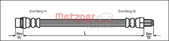 METZGER 4111104 Brake hose CITROËN experience and price