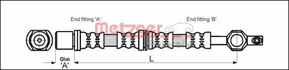 METZGER 4112213 Brake hose TOYOTA experience and price