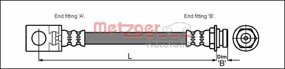 METZGER 4113524 Brake hose JEEP experience and price