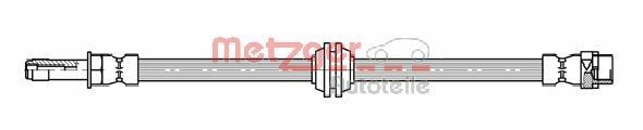 METZGER 450 mm, M10 x 1 Length: 450mm, Thread Size 1: M10 x 1, Thread Size 2: F10 x 1 Brake line 4114072 buy