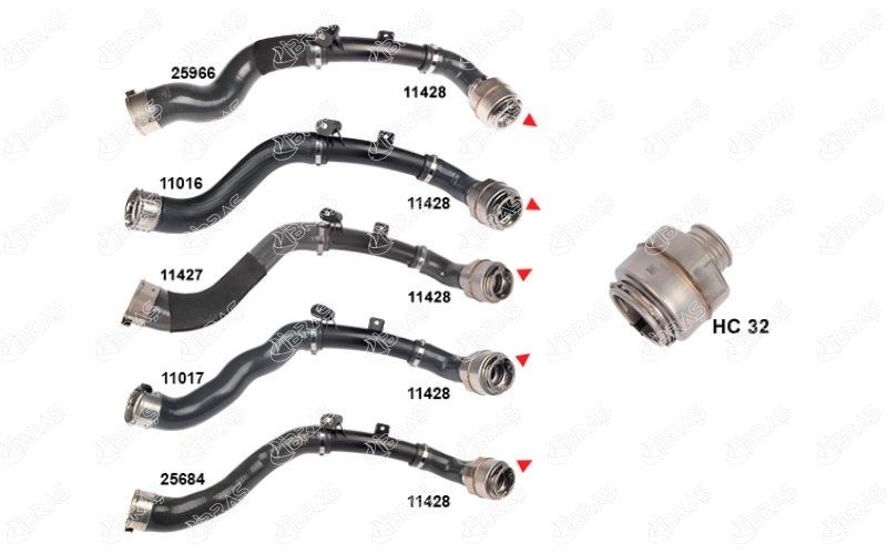Resonator, turbo air cooling IBRAS 11423 - Renault ARKANA Exhaust system spare parts order